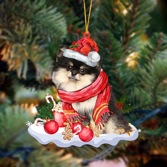 Ornament- Pomeranian 1-Better Christmas Hanging Ornament, Happy Christmas Ornament, Car Ornament - Best gifts your whole family