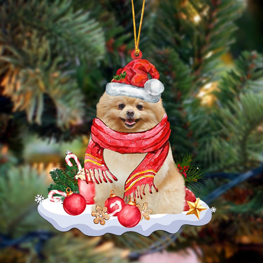 Ornament- Pomeranian 2-Better Christmas Hanging Ornament, Happy Christmas Ornament, Car Ornament - Best gifts your whole family