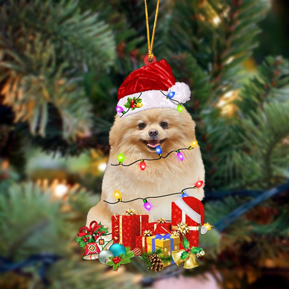 Ornament- Pomeranian-Dog Be Christmas Tree Hanging Ornament, Happy Christmas Ornament, Car Ornament - Best gifts your whole family