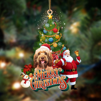Ornament- Poodle 4-Christmas Tree&Dog Hanging Ornament, Happy Christmas Ornament, Car Ornament - Best gifts your whole family