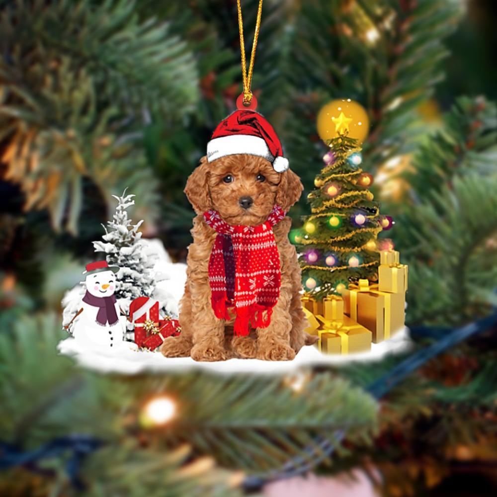 Ornament- Poodle Christmas Ornament Dog Ornament, Car Ornament, Christmas Ornament - Best gifts your whole family
