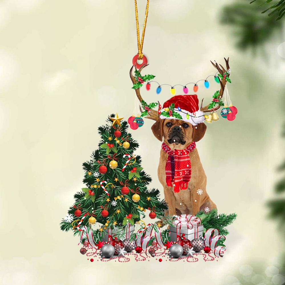 Ornament- Puggle-Christmas Tree Gift Hanging Ornament, Happy Christmas Ornament, Car Ornament - Best gifts your whole family