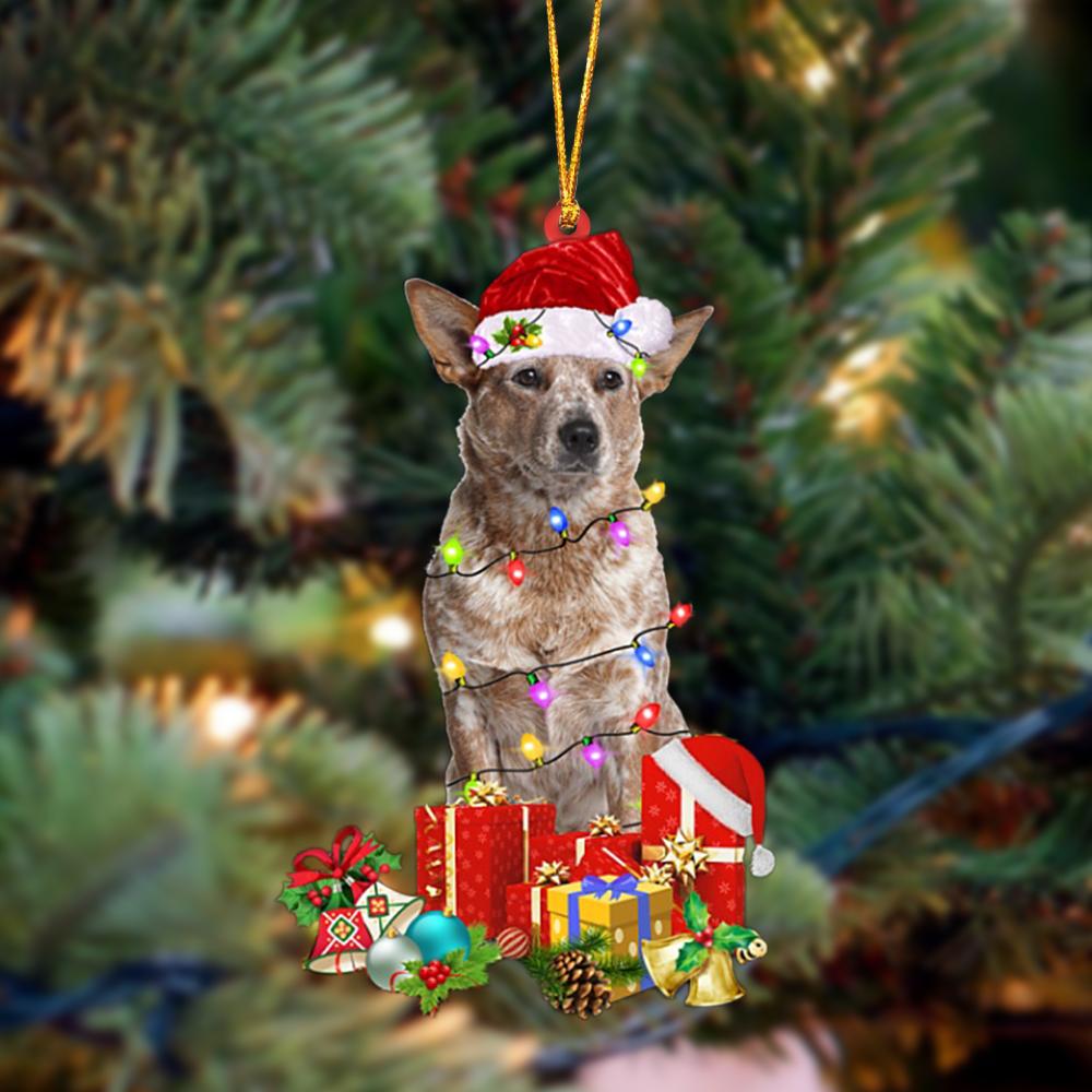 Ornament- RED Heeler-Dog Be Christmas Tree Hanging Ornament, Happy Christmas Ornament, Car Ornament - Best gifts your whole family