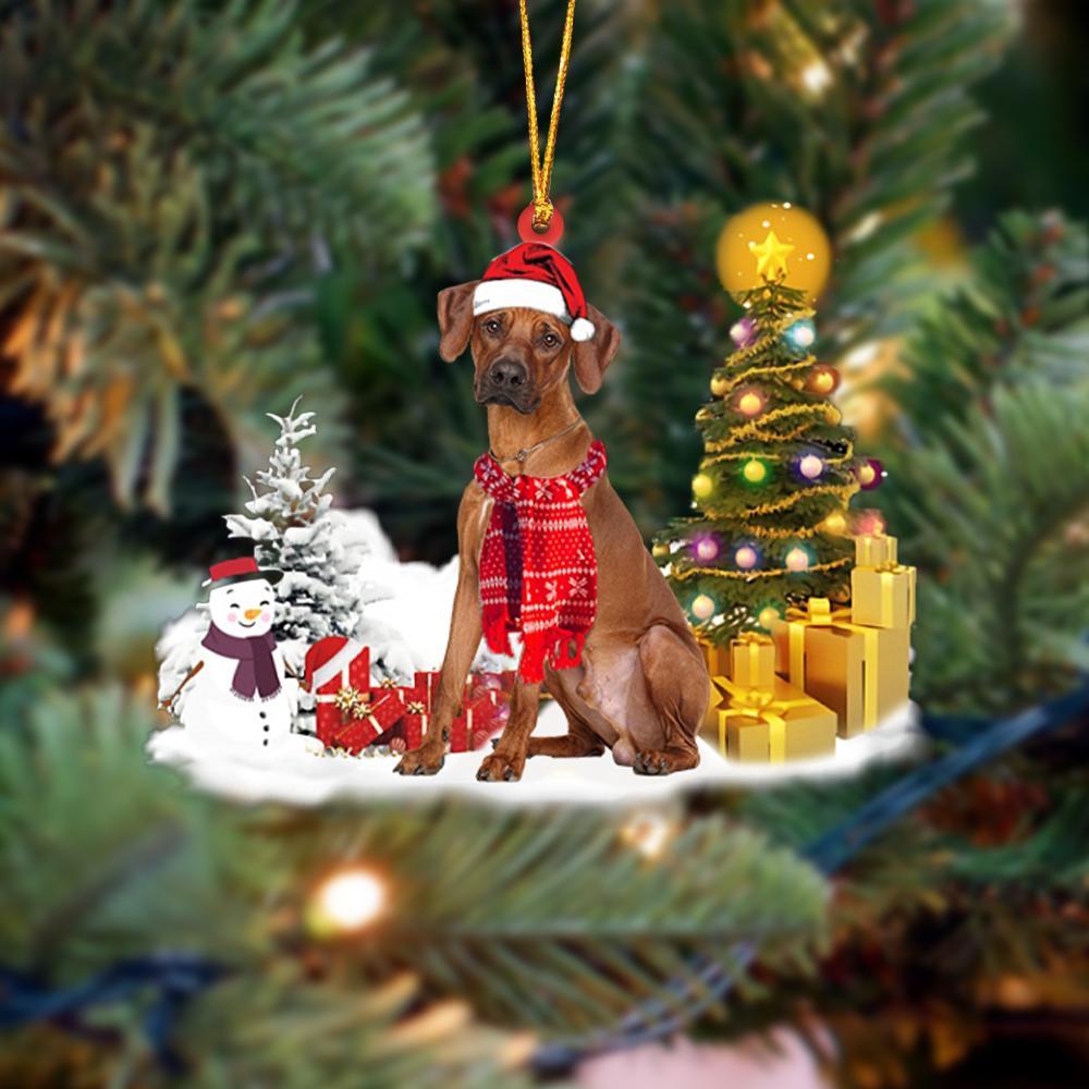 Ornament- Rhodesian Ridgeback Christmas Ornament Dog Ornament, Car Ornament, Christmas Ornament - Best gifts your whole family
