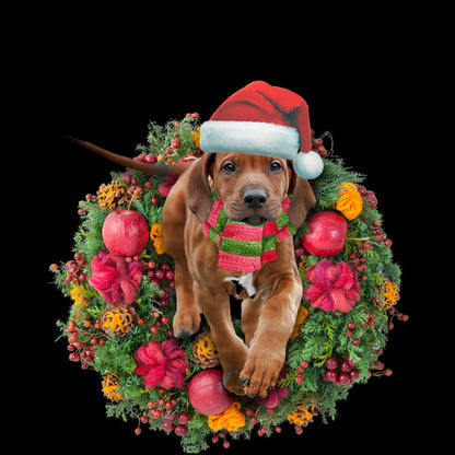 Ornament- Rhodesian Ridgeback Christmas Ornament, Happy Christmas Ornament, Car Ornament - Best gifts your whole family