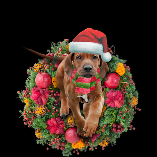 Ornament- Rhodesian Ridgeback Christmas Ornament, Happy Christmas Ornament, Car Ornament - Best gifts your whole family