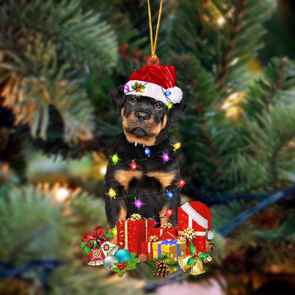 Ornament- Rottweiler 1-Dog Be Christmas Tree Hanging Ornament, Happy Christmas Ornament, Car Ornament - Best gifts your whole family