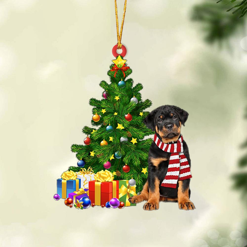 Ornament- Rottweiler 2-Christmas Star Hanging Ornament, Happy Christmas Ornament, Car Ornament - Best gifts your whole family