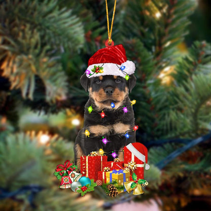 Ornament- Rottweiler 2-Dog Be Christmas Tree Hanging Ornament, Happy Christmas Ornament, Car Ornament - Best gifts your whole family