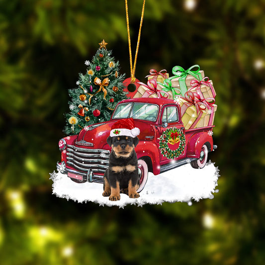 Ornament- Rottweiler Christmas Hanging Ornament Dog Ornament, Car Ornament, Christmas Ornament - Best gifts your whole family