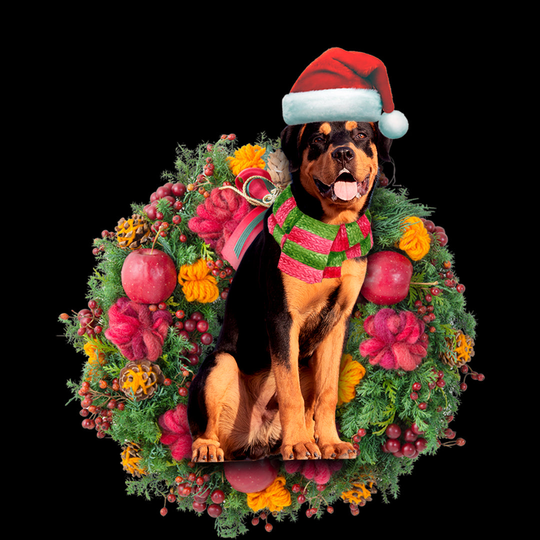 Ornament- Rottweiler Christmas Ornament, Happy Christmas Ornament, Car Ornament - Best gifts your whole family