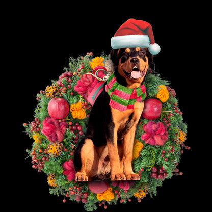 Ornament- Rottweiler Christmas Ornament, Happy Christmas Ornament, Car Ornament - Best gifts your whole family