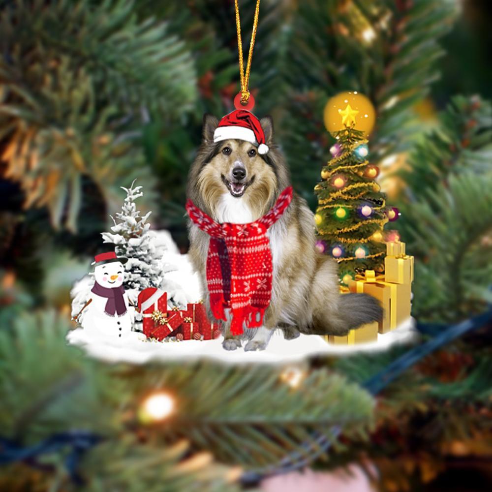 Ornament- Rough Collie Christmas Ornament Dog Ornament, Car Ornament, Christmas Ornament - Best gifts your whole family