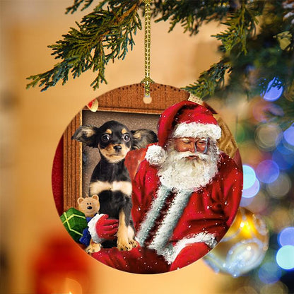 Ornament- Russkiy Toy With Santa Christmas Ornament, Happy Christmas Ornament, Car Ornament - Best gifts your whole family