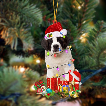 Ornament- Saint Bernard-Dog Be Christmas Tree Hanging Ornament, Happy Christmas Ornament, Car Ornament - Best gifts your whole family