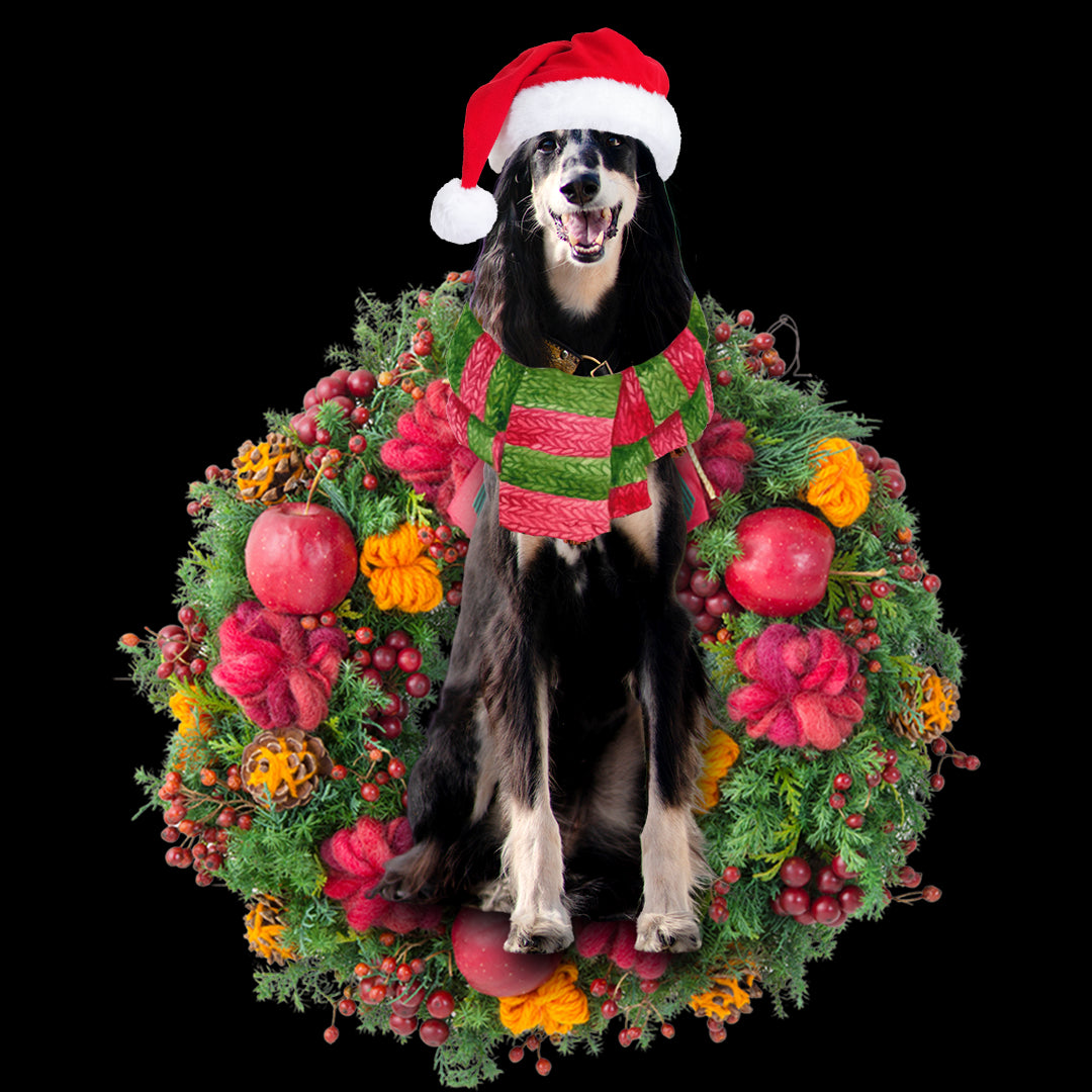 Ornament- Saluki Christmas Ornament, Happy Christmas Ornament, Car Ornament - Best gifts your whole family