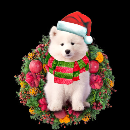 Ornament- Samoyed Christmas Ornament, Happy Christmas Ornament, Car Ornament - Best gifts your whole family