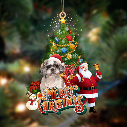 Ornament- Shih Tzu 2-Christmas Tree&Dog Hanging Ornament, Happy Christmas Ornament, Car Ornament - Best gifts your whole family