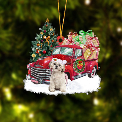 Ornament- Shih Tzu Christmas Hanging Ornament Dog Ornament, Car Ornament, Christmas Ornament - Best gifts your whole family