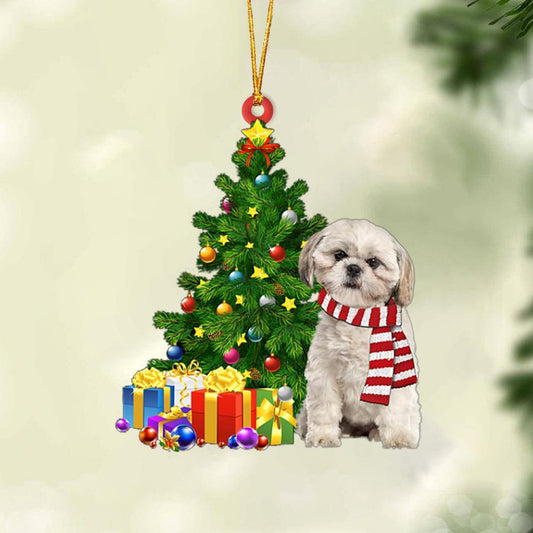 Ornament- Shih Tzu-Christmas Star Hanging Ornament, Happy Christmas Ornament, Car Ornament - Best gifts your whole family
