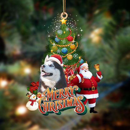 Ornament- Siberian Husky-Christmas Tree&Dog Hanging Ornament, Happy Christmas Ornament, Car Ornament - Best gifts your whole family