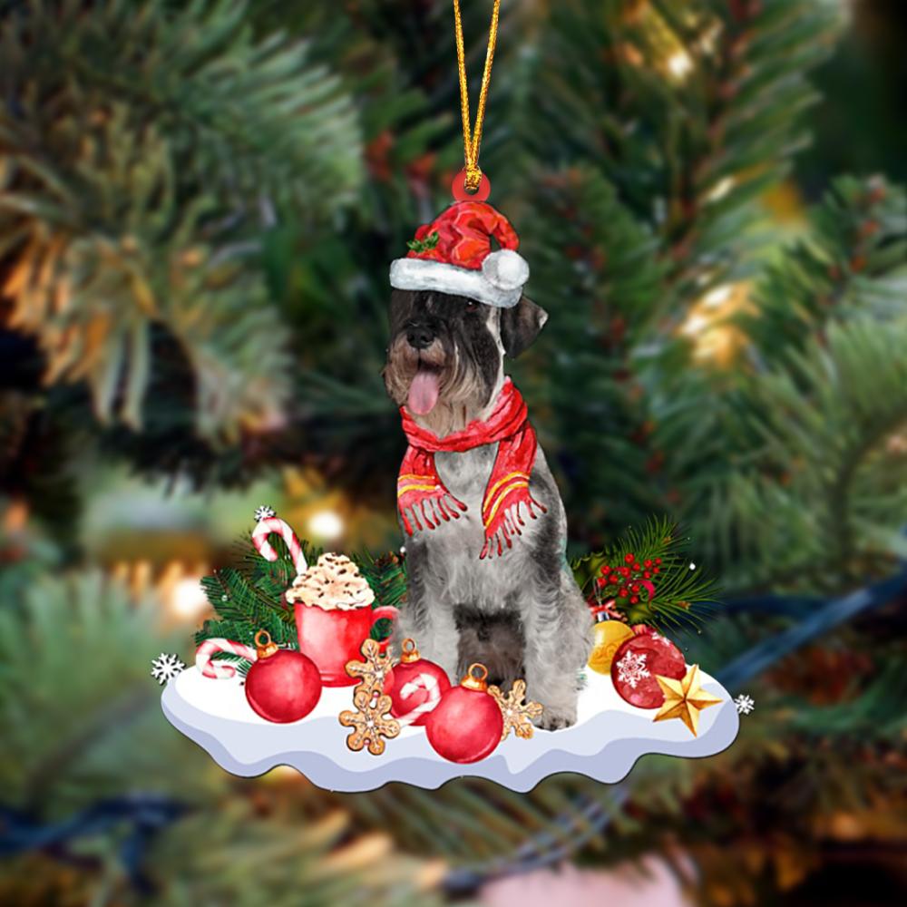 Ornament- Standard Schnauzer-Better Christmas Hanging Ornament, Happy Christmas Ornament, Car Ornament - Best gifts your whole family