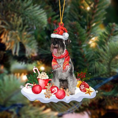 Ornament- Standard Schnauzer-Better Christmas Hanging Ornament, Happy Christmas Ornament, Car Ornament - Best gifts your whole family