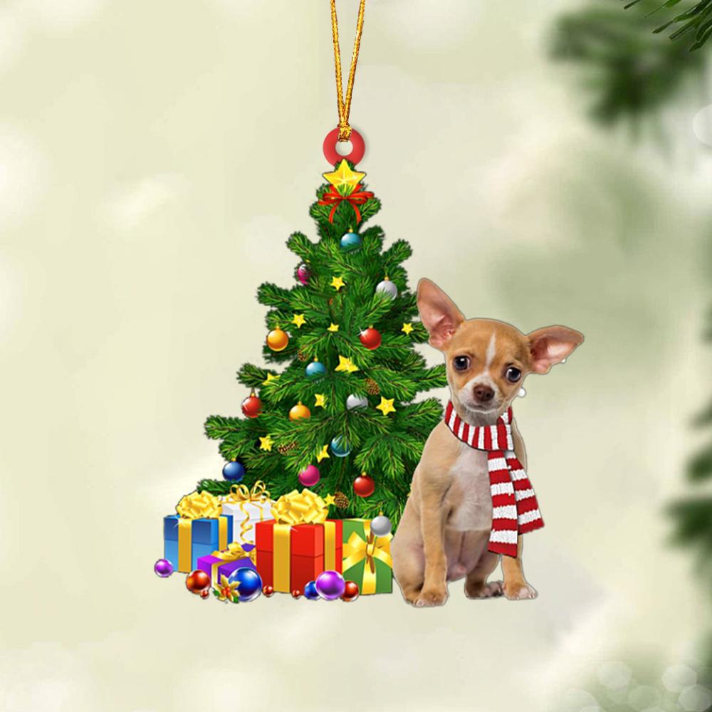 Ornament- TAN Chihuahua-Christmas Star Hanging Ornament, Happy Christmas Ornament, Car Ornament - Best gifts your whole family