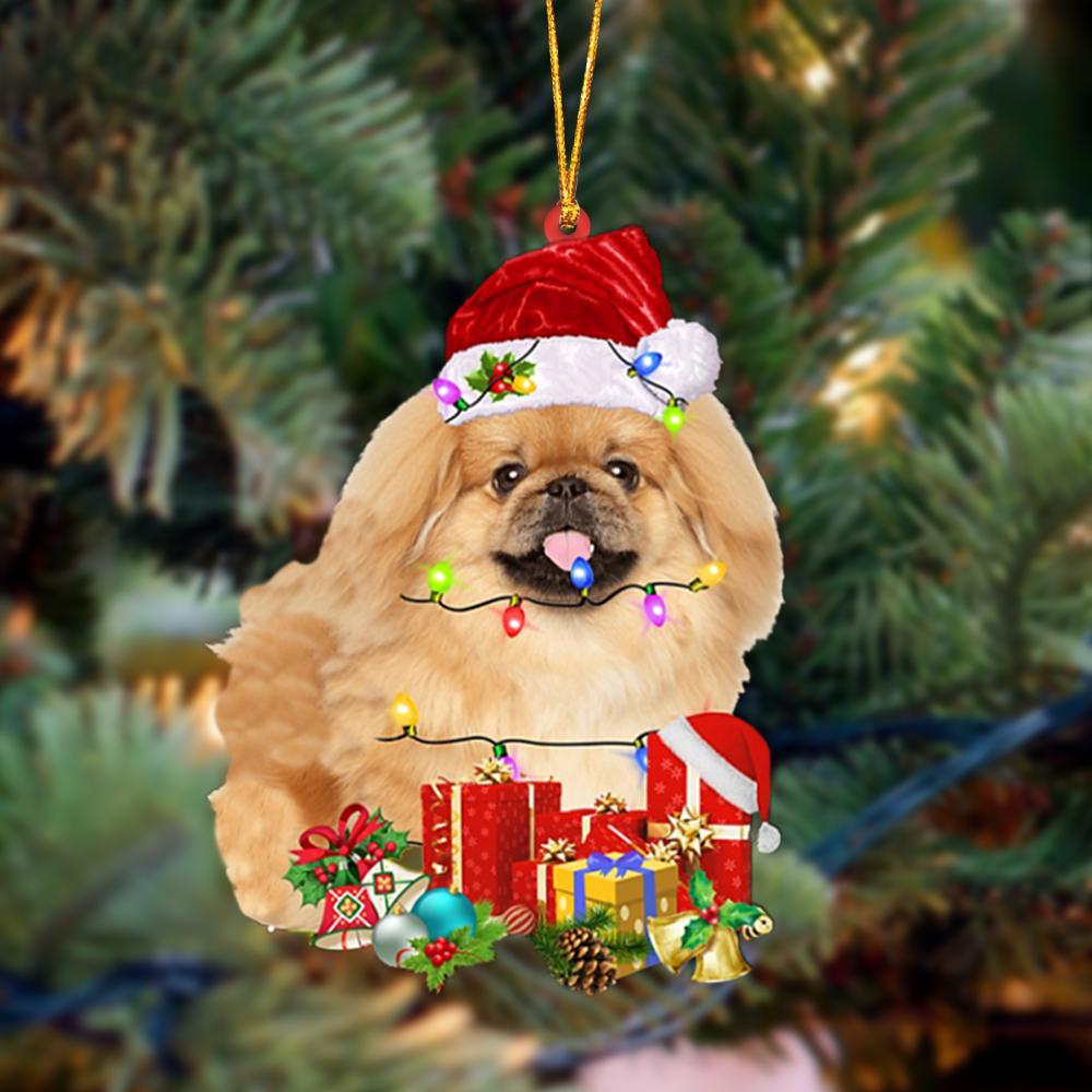 Ornament- TAN Pekingese-Dog Be Christmas Tree Hanging Ornament, Happy Christmas Ornament, Car Ornament - Best gifts your whole family
