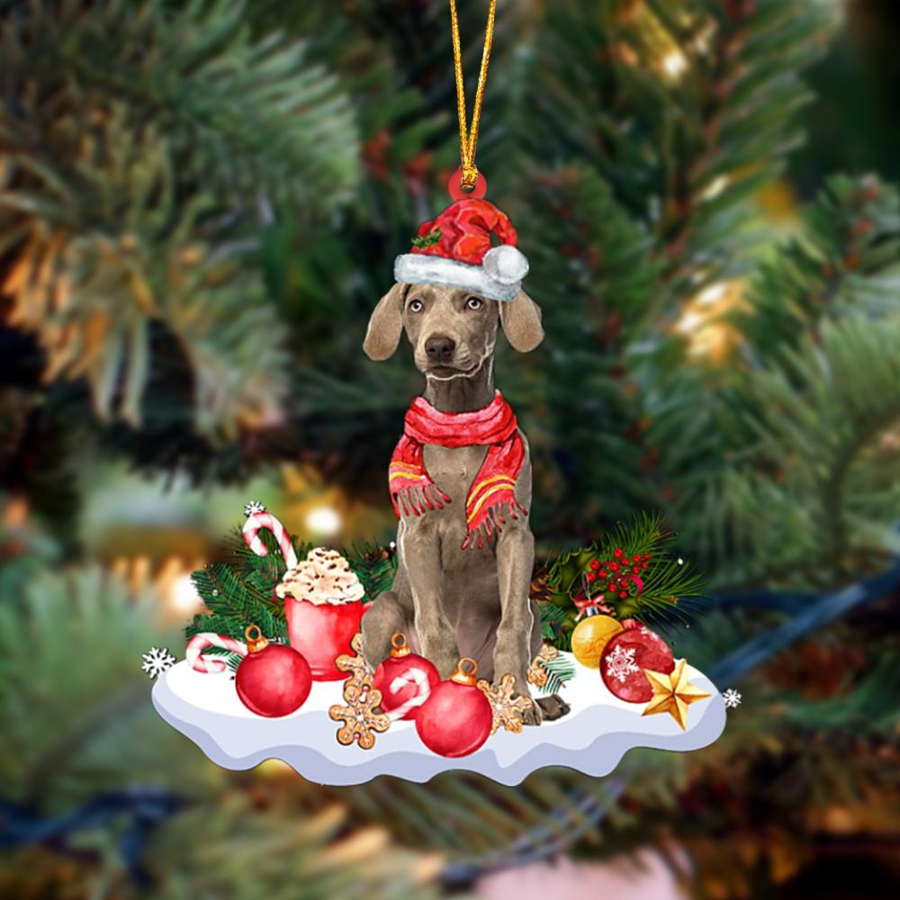 Ornament- Weimaraner 2-Better Christmas Hanging Ornament, Happy Christmas Ornament, Car Ornament - Best gifts your whole family