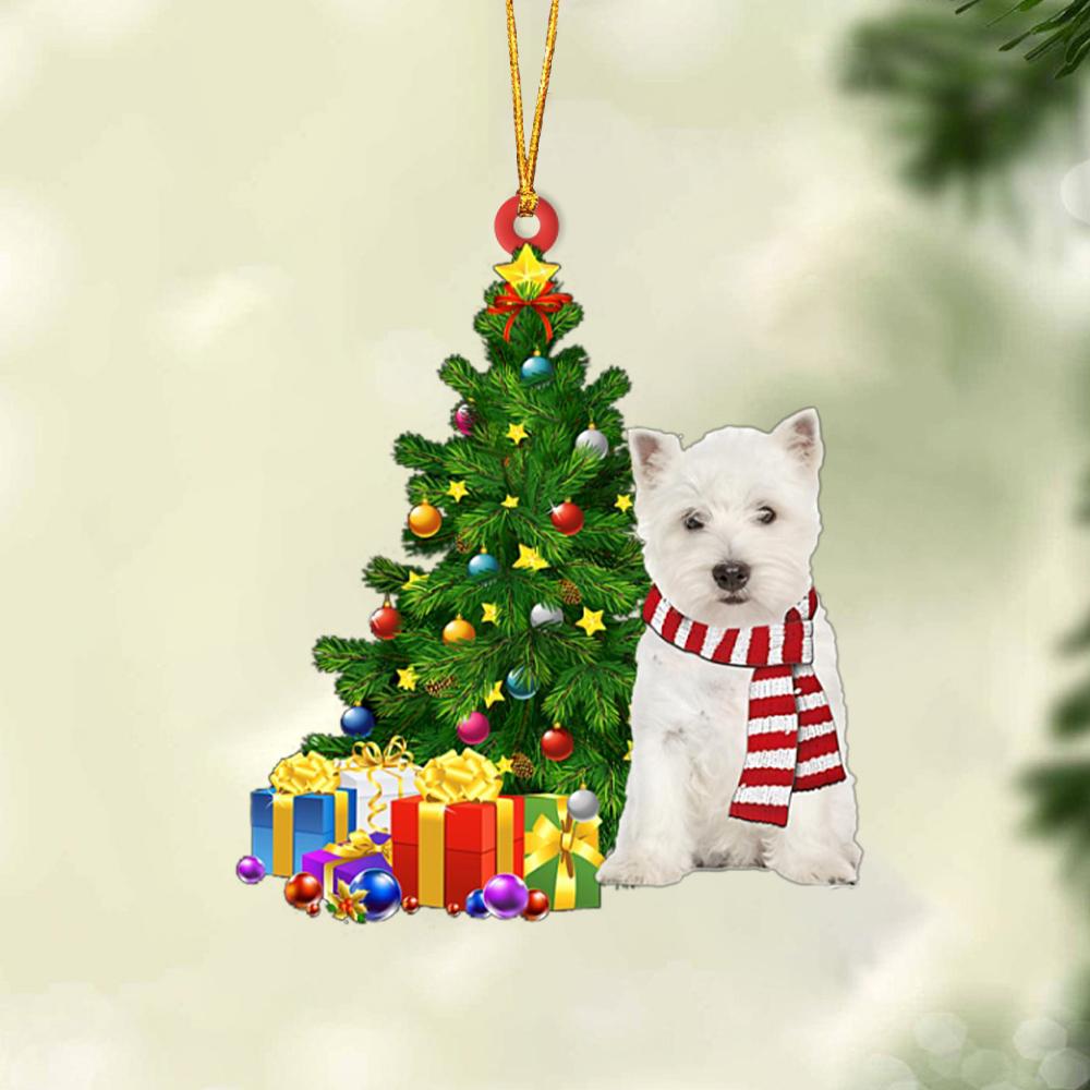 Ornament- West Highland White Terrier-Christmas Star Hanging Ornament, Happy Christmas Ornament, Car Ornament - Best gifts your whole family