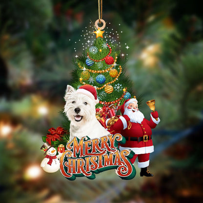 Ornament- west highland white terrier-Christmas Tree&Dog Hanging Ornament, Christmas Ornament, Car Ornament - Best gifts your whole family