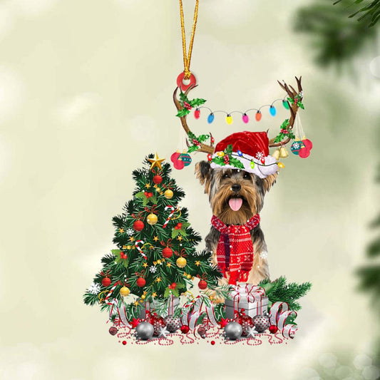 Ornament- Yorkshire Terrier 1-Christmas Tree Gift Hanging Ornament, Happy Christmas Ornament, Car Ornament - Best gifts your whole family
