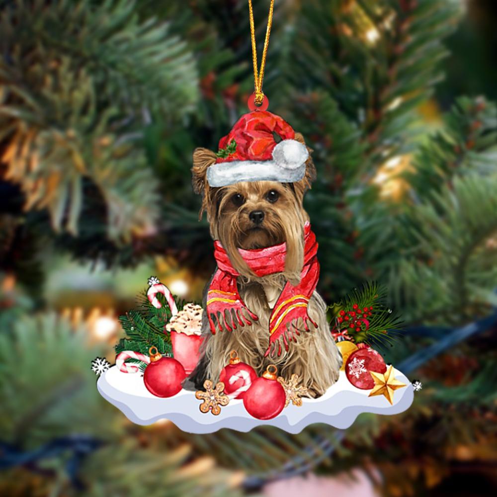 Ornament- Yorkshire Terrier 2-Better Christmas Hanging Ornament, Happy Christmas Ornament, Car Ornament - Best gifts your whole family