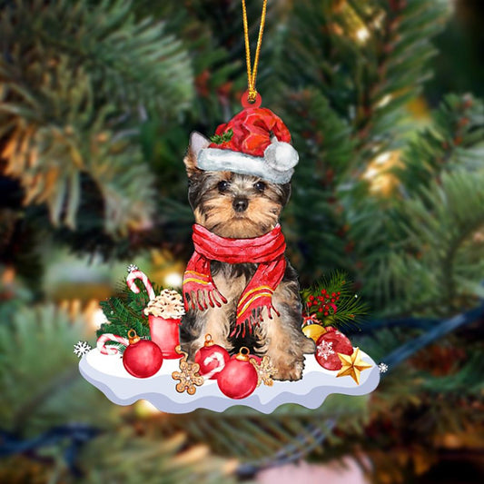 Ornament- Yorkshire Terrier-Better Christmas Hanging Ornament, Happy Christmas Ornament, Car Ornament - Best gifts your whole family