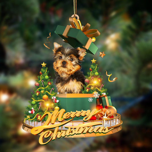 Ornament- Yorkshire Terrier-Christmas Gifts&dogs Hanging Ornament, Happy Christmas Ornament, Car Ornament - Best gifts your whole family