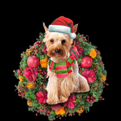 Ornament- Yorkshire Terrier Christmas Ornament, Happy Christmas Ornament, Car Ornament - Best gifts your whole family