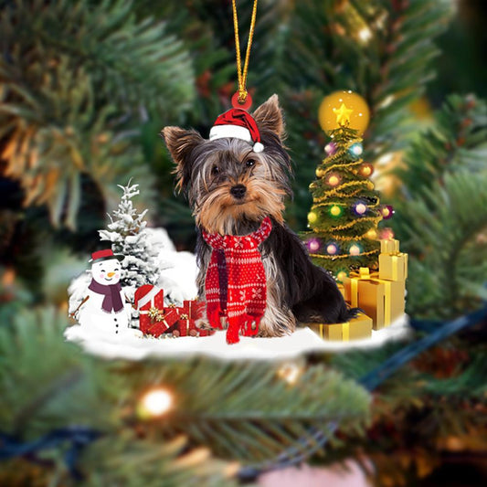 Ornament- Yorkshire Terrier Yorkie Christmas Ornament Dog Ornament, Car Ornament, Christmas Ornament - Best gifts your whole family