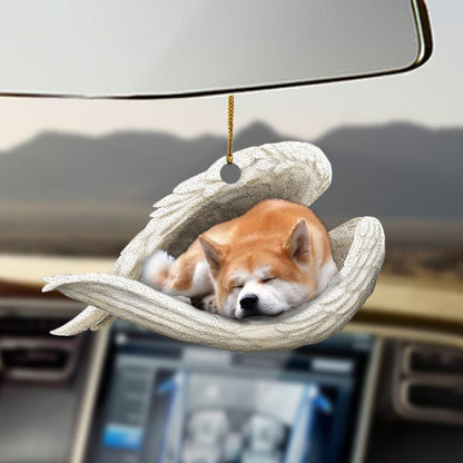 Ornaments- Akita sleeping angel akita lovers ornament, Dog Ornaments, Car Ornament - Best gifts your whole family