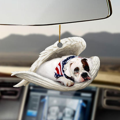 Ornaments- American Bulldog sleeping angel American Bulldog lover dog mom ornament - Best gifts your whole family