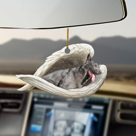 Ornaments- Blue german shepherd sleeping angel german shepherd lover dog mom ornament - Best gifts your whole family