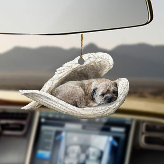 Ornaments- Border terrier sleeping angel border terrier lover ornament, Dog Ornaments, Car Ornament - Best gifts your whole family