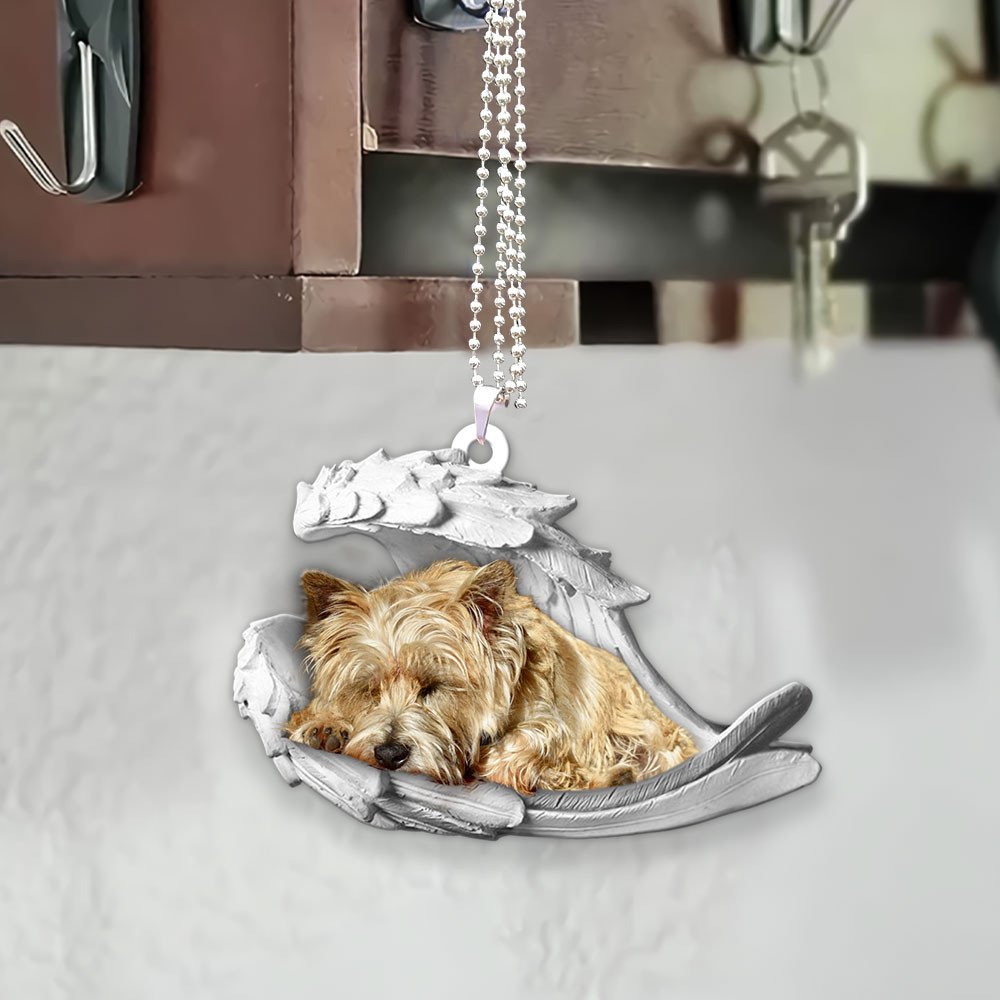 Ornaments- Cairn Terrier- Sleeping Angel-Two Sided Ornament, Dog Ornaments, Car Ornament - Best gifts your whole family