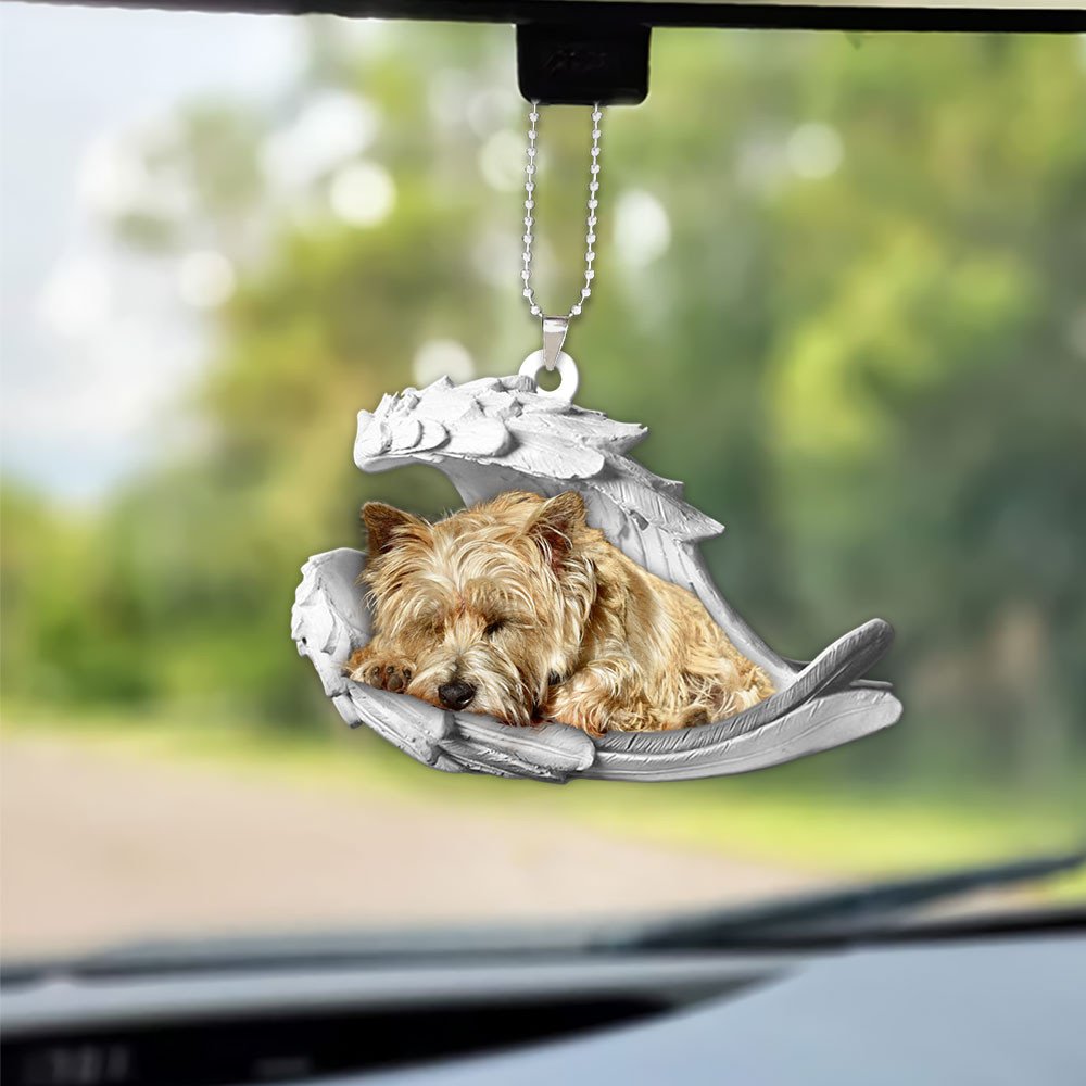 Ornaments- Cairn Terrier- Sleeping Angel-Two Sided Ornament, Dog Ornaments, Car Ornament - Best gifts your whole family