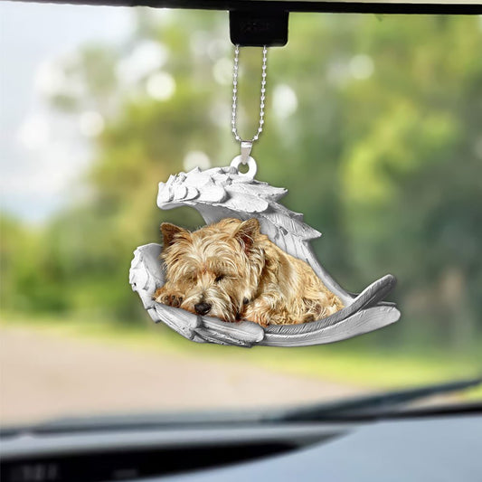 Ornaments- Cairn Terrier- Sleeping Angel-Two Sided Ornament, Dog Ornaments, Car Ornament - Best gifts your whole family