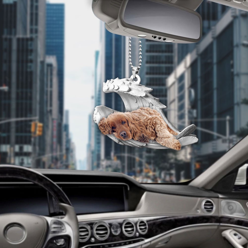Ornaments- Cocker Spaniel- Sleeping Angel-Two Sided Ornament, Dog Ornaments, Car Ornament - Best gifts your whole family