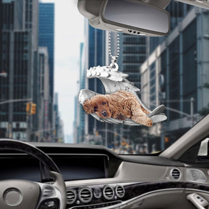 Ornaments- Cocker Spaniel- Sleeping Angel-Two Sided Ornament, Dog Ornaments, Car Ornament - Best gifts your whole family