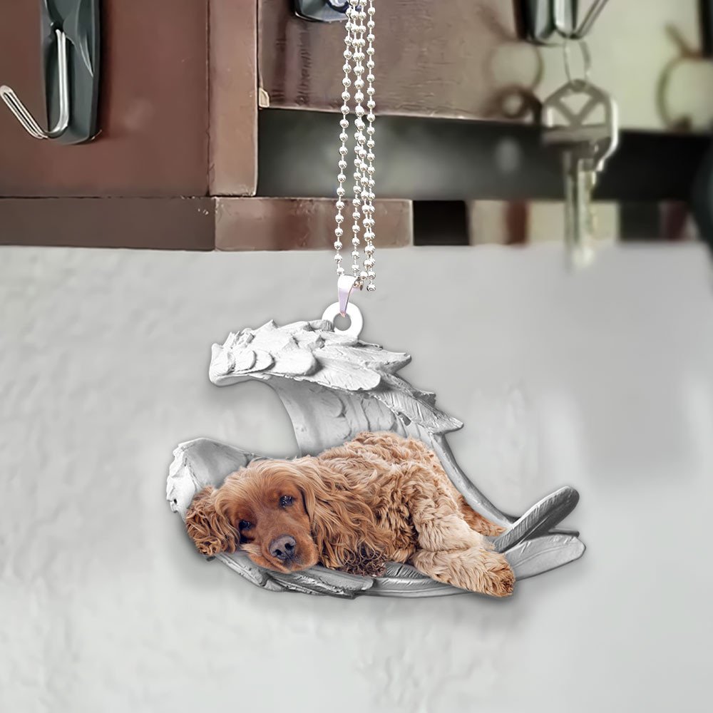 Ornaments- Cocker Spaniel- Sleeping Angel-Two Sided Ornament, Dog Ornaments, Car Ornament - Best gifts your whole family