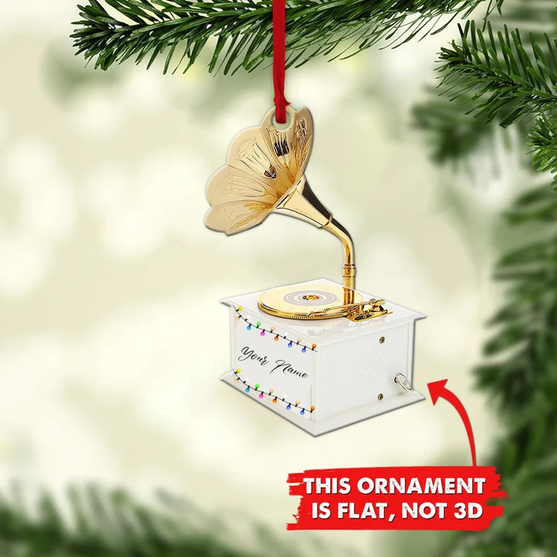 Ornaments Custom Name Vinyl Record Ornament, Personalized Vinyl Record, Gift For Music Lover - Best gifts your whole family