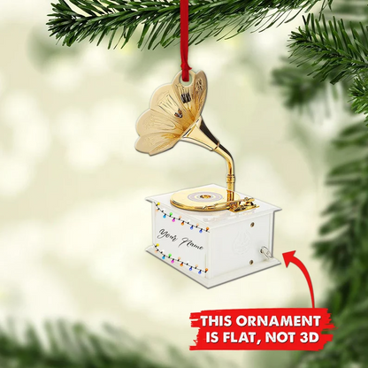 Ornaments Custom Name Vinyl Record Ornament, Personalized Vinyl Record, Gift For Music Lover - Best gifts your whole family